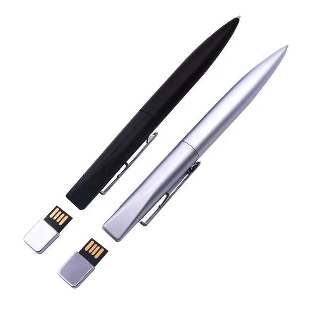 Pen Shape Memorias Usb Pendrive High Quality Metal Usb Flash Memory for Promotional Gifts 16gb 32GB 2.0 3.0 Usb Flash Drive
