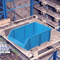 Bac de plateau de caisse de stockage en plastique coloré solide en HDPE couleur personnalisée pour les fruits légumes fourre-tout organisation efficace boîte solide