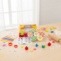 Kit pemodelan tanah liat-7 warna Air kering Ultra ringan tanah liat ajaib lembut & melar DIY cetakan tanah liat untuk anak-anak