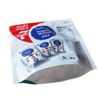 Verpakkingstas met aangepast logo, schattig cartoonontwerp, matte aluminiumfolie, staande pouch voor chocolade & snoep en gedroogd fruit