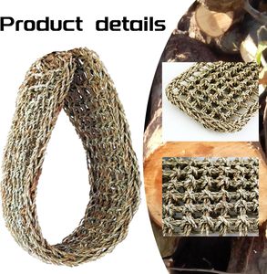 Jaring Tidur Burung Anyaman Rumput Alami, Tikar Panjat Tali, Mainan Kunyah, Aksesoris Kandang untuk Burung Beo, <span class=keywords><strong>Cockatiel</strong></span> & Hewan Peliharaan Kecil - Product Image 4