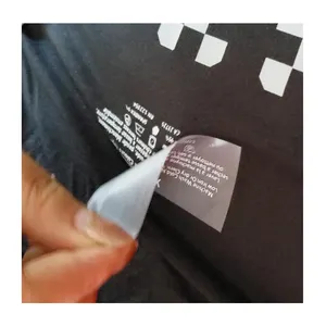 Custom Clothing Ironing Neck Label Logo Heat Transfer Printing for T Shirts