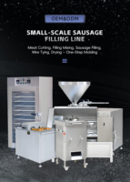 Ligne de production automatique de saucisses de petite taille 800 kg/h, machine à fabriquer des saucisses, équipement de transformation de la viande pour usine de saucisses commerciale