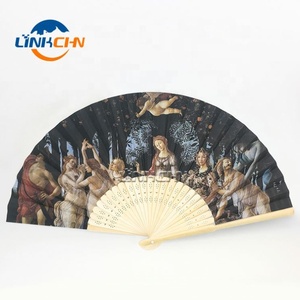 Ventilador de mano de tela personalizado Ventilador de mano manual - Product Image 1