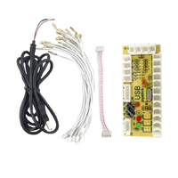 2-lecteur Arcade Boutons et Joystick BRICOLAGE Contrôleur Kit pour Raspberry Pi,x 5 Broches Joysticks,20 Boutons
