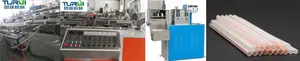 Automatischer Kunststoff-Trinkhalm-Extruder mit vollständiger Produktions linie, PP/PVC/PE-Trinkstroh-Extrusion maschine