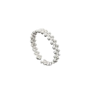 Sterling Silver Beaded <b>Open</b> <b>Ring</b> S925 Minimalist Ball Shape Unisex Fashion Jewelry Gift - Product Image 5