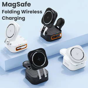 <span class=keywords><strong>Cable</strong></span> retráctil 3 en 1, estación de carga inalámbrica magnética, soporte plegable para <span class=keywords><strong>iPhone</strong></span>, <span class=keywords><strong>Apple</strong></span> Watch, AirPods, función Pd, PC - Product Image 2
