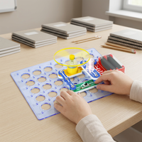 Kit électronique STEM de 15 expériences, jouet éducatif à assembler, sans soudure, ensemble de construction de circuits pour les enfants de 8 ans et plus