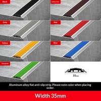 Profilé de seuil en alliage d'aluminium à grain de bois en forme de T, bande de finition de carrelage à joint plat encastré, fixation par clipser (Nouveau style chinois) 6063-T5