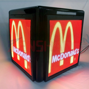Pantalla de panel LED de publicidad GPS, señalización digital y cajas traseras de motocicletas para entrega de alimentos - Product Image 6
