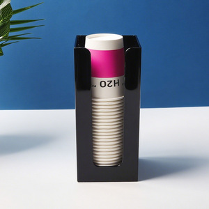 Tp1001 Acrylic Cup <b>Holder</b> 8.5X8.5X20Cm Minimalist Drinkware Storage Rack For Milk Tea Shops And Hotels - Product Image 3