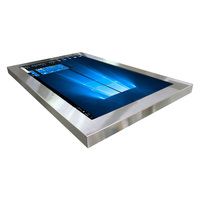 43 pouces en acier inoxydable lunette tout en un ordinateur win10 os écran tactile tablette pc IP67 imperméable entièrement scellé panneau pc