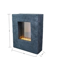 Fontaines d'eau en résine LED d'intérieur Peaktop, cascade artificielle élégante pour jardin, patio, cour, résistante aux intempéries