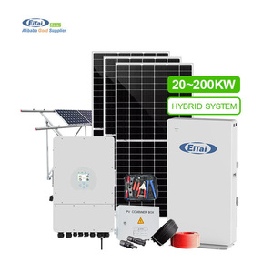 Sistema Híbrido Completo de Almacenamiento de Energía Solar Fotovoltaica de 30 kW, 20 kW, 25 kW, 50 kW, Trifásico, para Montaje en Techo - Product Image 1