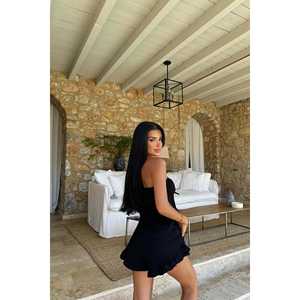 ชุดกางเกงขาสั้นสีดำสำหรับผู้หญิง - Product Image 1