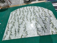Personnalisation des carreaux de mosaïque en marbre de dosseret d'olivier. Art mural de mosaïques romaines artisanales pour la décoration de salon Royal Hotel