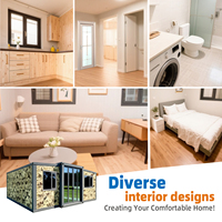 Evermore Maison mobile préfabriquée pliable de 20 pieds, 4 chambres, respirante, au design fermier, pour serre, bureau ou entrepôt, sur roues