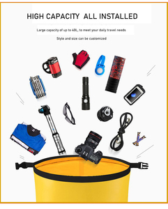 Bolsa Seca Impermeable de 2L, 5L, 10L, 15L, 20L con Logotipo Impreso Personalizado OEM de Lona de PVC 500D para Senderismo y Natación, Tipo Morral Ocean Pack - Product Image 4