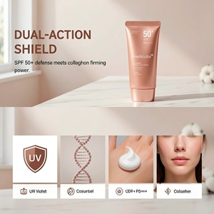 Protector Solar Reafirmante de Colágeno con Niacinamida y Vitamina E, con Ácido Hialurónico, SPF <span class=keywords><strong>50</strong></span>, <span class=keywords><strong>Crema</strong></span> Solar Iluminadora, Superventas - Product Image 6