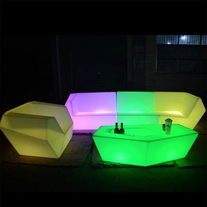 Venta al por mayor, bar, uso al aire libre o interior, plástico, vino y bebida, muebles, alto cubo <span class=keywords><strong>de</strong></span> hielo LED - Product Image 4