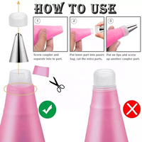 Kit de fournitures de décoration de gâteaux 33 pièces avec sacs à pâtisserie réutilisables outils de cuisson pour outils de décoration de gâteaux