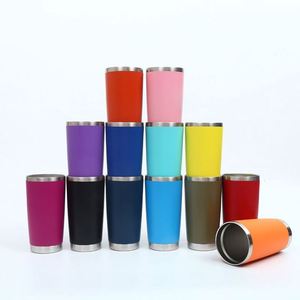 20oz Double Wall Vacuum Insulated Tumbler Stainless Steel <b>Cup</b> with Lid Straw Laser Engraved Logo Custom - Product Image 1