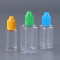 Bouteilles compte-gouttes en plastique PET compressibles transparentes noires de 10 ml, 30 ml, 60 ml, 100 ml, 120 ml avec compte-gouttes pour liquides