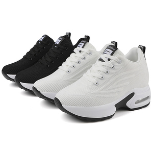 Chaussures de sport tendance pour femme, confortables et légères, blanches, rehaussantes, pour la marche et le quotidien, collection automne - Product Image 3