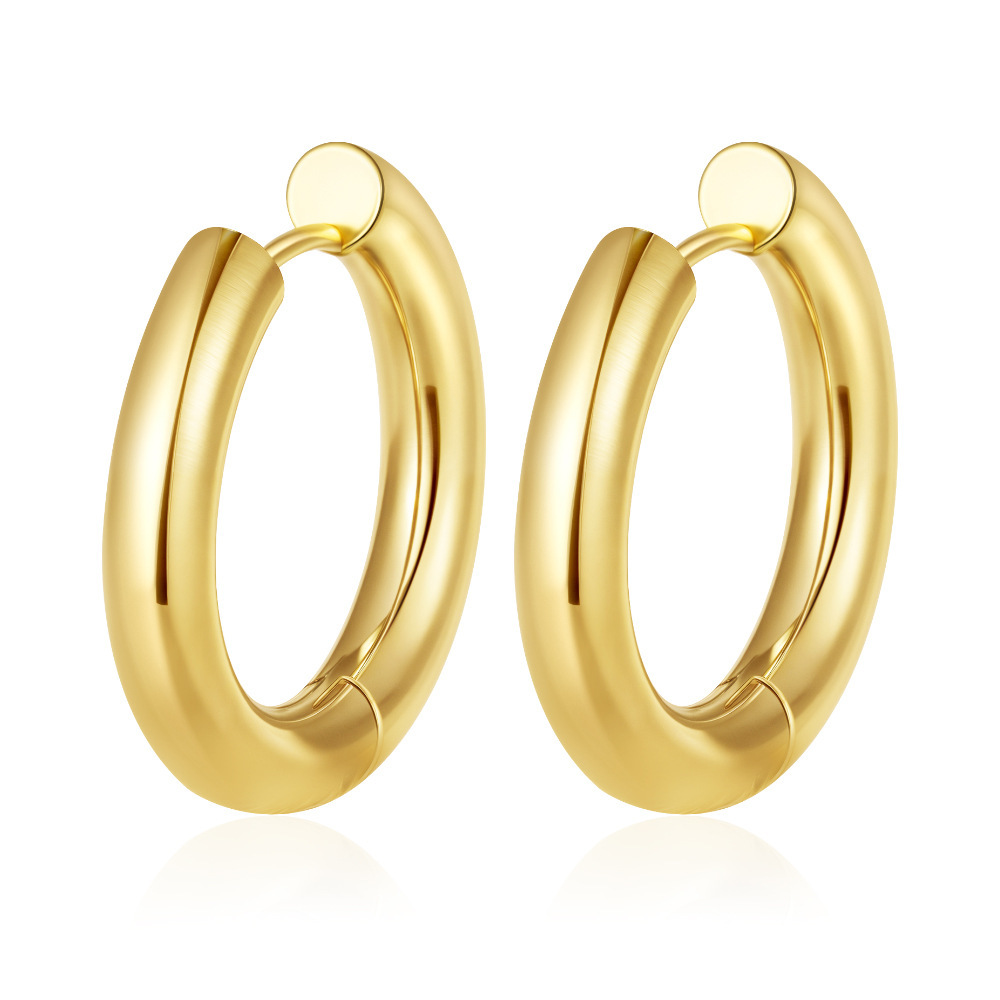 Acier inoxydable 316-2.0*8-clips d'oreille en or-une paire
