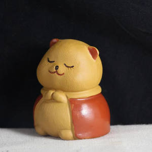 Paniek Kopen China Yixing Thee Pet, Paars Zand Materiaal Kitten Vorm - Product Image 5