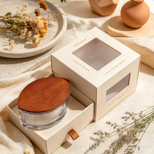 Couvercle rond en bois de frêne noir sur mesure, tourné, pour pots et tasses à bougies en verre, anti-déversement, design compact et intelligent - Product Image 5