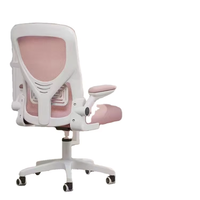 Chaise pivotante ergonomique Chaise d'ordinateur confortable avec dossier en maille pour bureau à domicile avec appui-tête et accoudoir en 3 D
