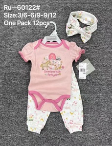 <span class=keywords><strong>Neonato</strong></span> <span class=keywords><strong>maschio</strong></span> e femmina bambino 3 pezzi di abbigliamento in cotone - Product Image 5