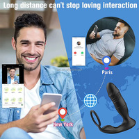 SacKnove BEST Anal Elektrischer Ferngesteuerter App Stimulator Teleskopischer Stoßvibrator Prostata-Massagegerät Sexspielzeug für Männer