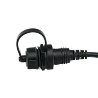 Cable de Extensión USB C Macho a Hembra de 0.3m, Impermeable, para Paneles de Automóviles y Embarcaciones, 20Gbps, 4K60HZ, PD100W