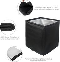 Neue Isolierte Leinwand- und Aluminiumfolien-Winterabdeckung für 10-Rahmen Langstroth Bienenstock 193x51cm Schwarze Schutzabdeckung