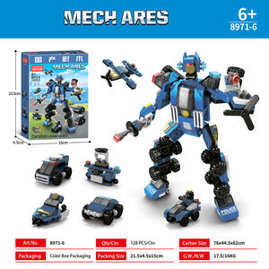 Creator 6 en 1 Super Robot juego de bloques de construcción con coche/camión/avión/vehículo DIY construcción Mech Warrior juguete para regalo para niños - Product Image 2