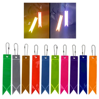 Équipement de chasse punaises d'arbre haute visibilité salut Viz réfléchissant Pvc porte-clés remorque marqueur ruban réflecteur étiquettes pendentif avec Clips