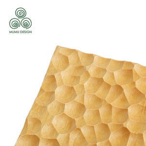 Panneau mural rainuré rond en bois <span class=keywords><strong>massif</strong></span> MUMU Wainscot, couverture intérieure pleine fréquence, pour décoration intérieure - Product Image 5