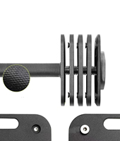 Ensemble d'haltères carrés en acier réglables 3 en 1 90 lb (40 kg) Équipement de remise en forme pour la salle de sport à domicile