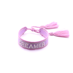 Braccialetti di corda intrecciati con lettere d'amore personalizzabili personalizzabili per braccialetti promozionali con Design unico - Product Image 3