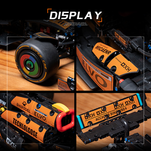 BigWheel 1:8 <span class=keywords><strong>McLaren</strong></span> F1 Set di Costruzioni Elettroniche 1420 Pezzi Versione Statica (Versione Dinamica Opzionale) Auto in Plastica ABS - Product Image 2