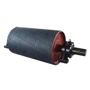 Tambour à rouleaux de convoyeur de haute qualité 650mm avec poulie de tête de convoyeur en caoutchouc de boîte de vitesses de moteur