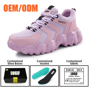 Chaussures <span class=keywords><strong>de</strong></span> sécurité pour femmes GUYISA, nouvelle collection, semelles EVA, série sport rose - Product Image 4