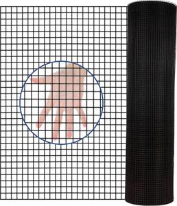 19 đo 0.25 inch đen PVC phần cứng vải 36 inch 50 ft gà Coop hàng rào Vinyl tráng dây thép đen lưới mắt cáo cổng - Product Image 5