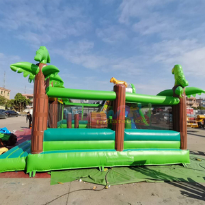 Parc de jeux gonflables Tiger Jump, château gonflable avec toboggan, structure de jeu gonflable jungle - Product Image 4
