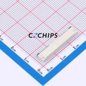 XW0520012-440R-001 FFC/FPC Connector SMD,P=0.5mm,Horizontal Mount Connector Flip Cover Type Bottom Contact 44P 0.5mm - Product Image 2