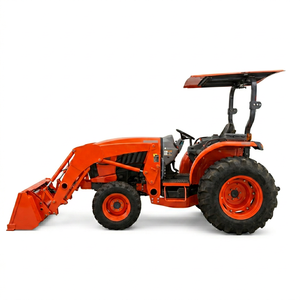 รถแทรกเตอร์สำหรับงานเกษตร ขับเคลื่อน 4 ล้อ สีแดง พร้อมบุ้งกี๋หน้า เครื่องยนต์ 10 แรงม้า ปั๊มน้ำ อุปกรณ์อเนกประสงค์สำหรับงานในไร่นาและสวน - Product Image 1