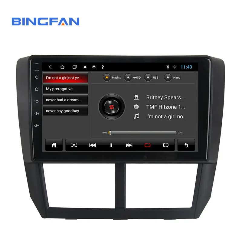 Autoradio android 9.0, quad core, lecteur DVD, 2 din, pour voiture Subaru Forester, Impreza (2008, 2009, 2010, 2011, 2012)